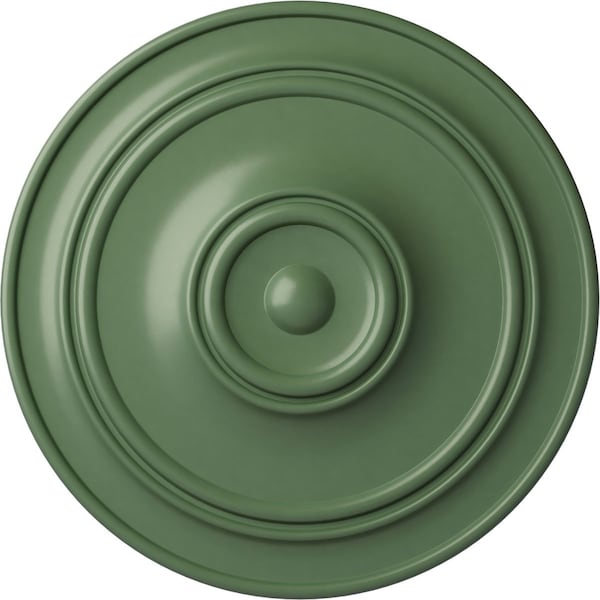 Ekena Millwork Small Classic Ceiling Medallion (Fits Canopies up to 10"), 40 1/4"OD x 3 1/8"P, Athenian Green CM40CLAGF - main